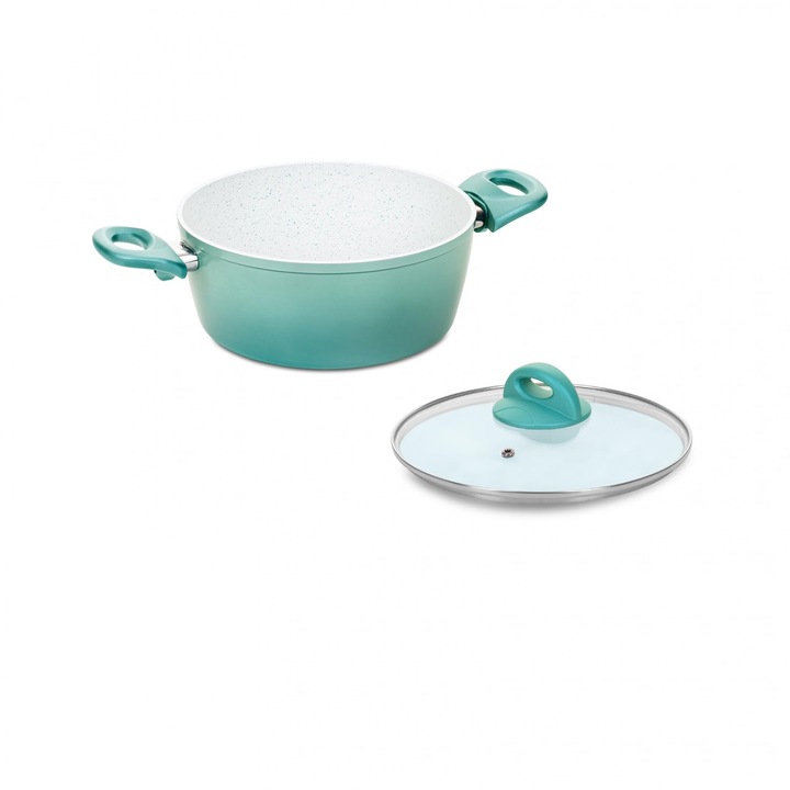 Cerafit Revolution Serpenyő 22 cm, 2 részes, kerámia tapadásmentes bevonat, hússütő edény üvegfedővel, PFOA-mentes, Thermo Speed, minden típusú tűzhelyhez alkalmas, sütőben és mosogatógépben is használható