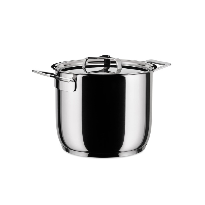 Тенджера Alessi Pots & Pans, Неръждаема стомана, Сребрист, 20 см