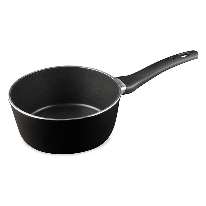 Cratita Mica Masterchef, Oala Cu Inductie, Maner Rezistent La Caldura, Potrivita Pentru Masina De Spalat Vase, Tigai Potrivite Pentru Toate Plitele, Oala Pentru Couscous Cu Strat Protector, Rezistenta La Zgarieturi, 16 Cm, Neagra