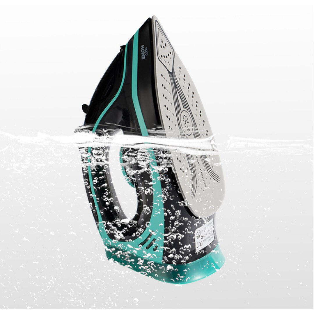 Fier de calcat cu aburi, 2600W, 4 setari temperatura, functie de spray, fier cu abur, albastru/negru