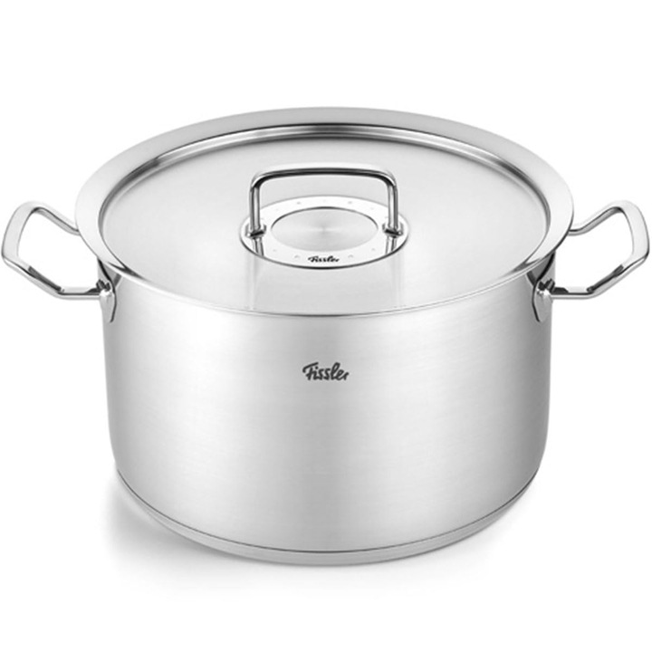 Fissler Original-Profi Collection lábas/rozsdamentes acél (Ø 28 cm, 10 L) fém fedővel, belső mérőskálával, Németországban gyártva - Indukciós