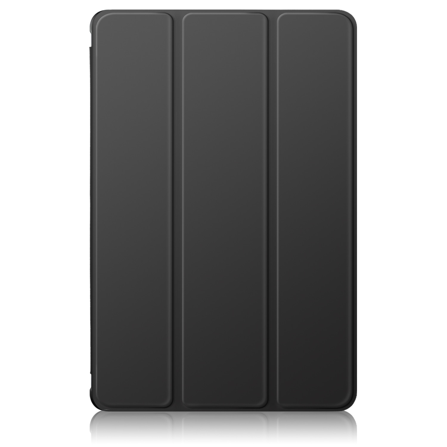 Husa Ultra Slim premium, Natty Pell, pentru Samsung Galaxy Tab A9+Plus (2023) - Smart Cover cu spate transparent, Negru