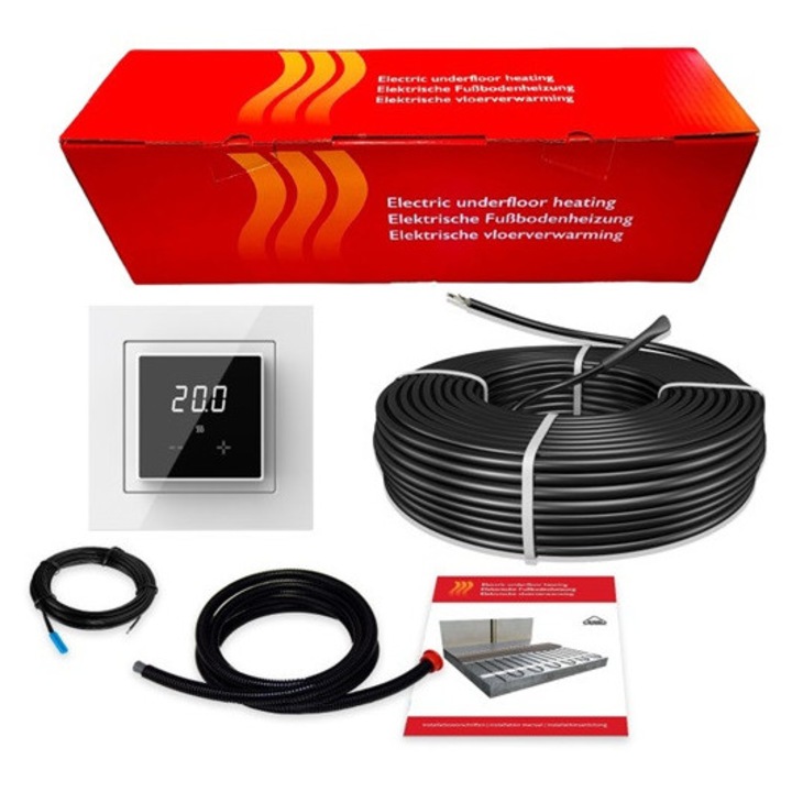 Kit 2m² incalzire in pardoseala in sapa 300 W - 15 m, cu termostat ET44 WIFI