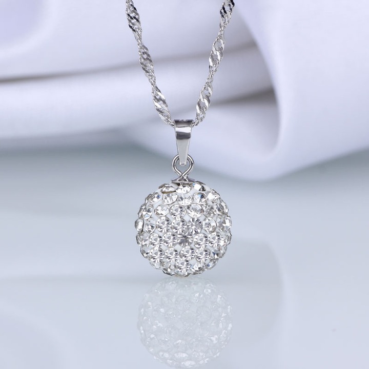 Посребрена колие за жени, с висулка, озаряваща врата ви, модна, хипоалергенна, семпла бижутерия, най-добрият подарък