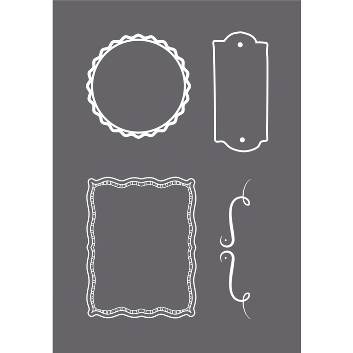 Sablon serigrafic etichete, A5, Rayher, cu racleta