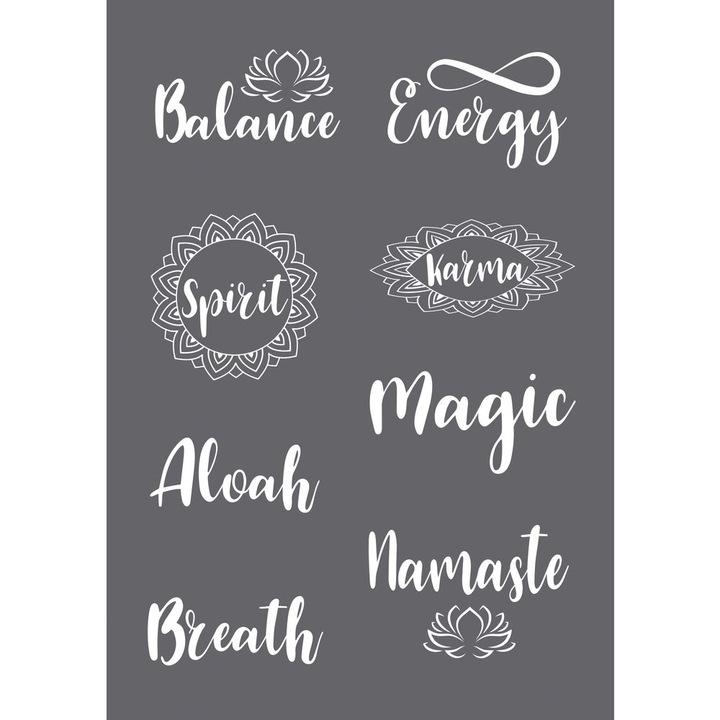 Sablon serigrafic spirit, A5, Rayher, cu racleta