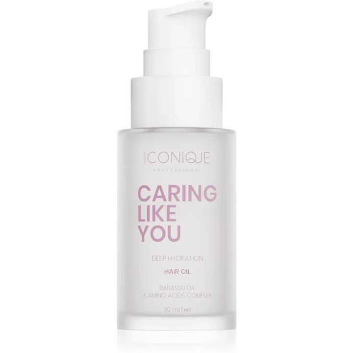 Ulei de par hidratant, ICONIQUE Professional CARING LIKE YOU, 30 ml, pentru par uscat si deteriorat