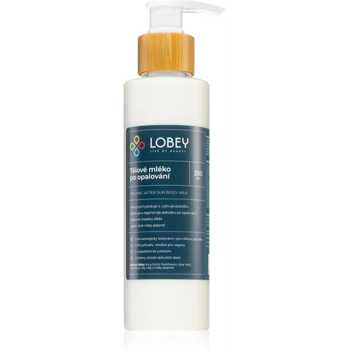 Lotiune de corp dupa soare Lobey Body Care 200 ml