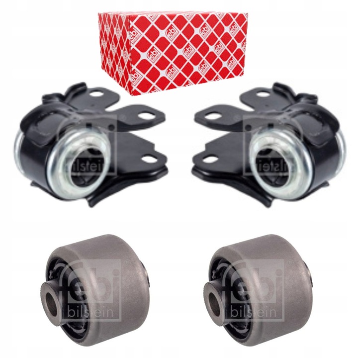 Комплект от 4 тампона за предни носачи, Ford Mondeo MK4, черни