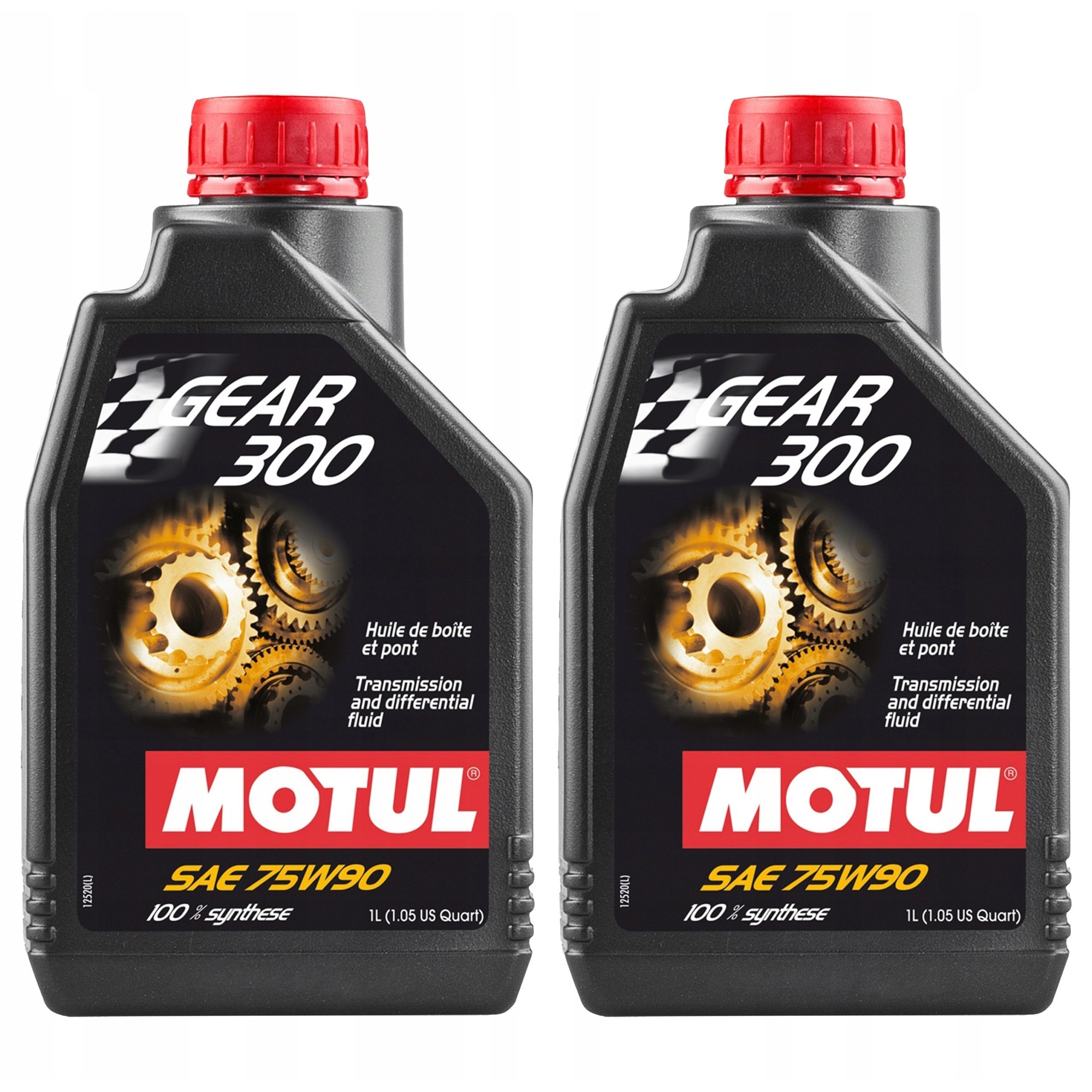 Set 2x Ulei de transmisie MOTUL GEAR 300 75W90, 1L, sintetic
