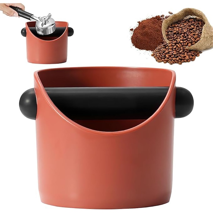 Кутия за кафе на зърна, BOMSTOM, вместимост 0.45 л, карамел, 11x10x10 см