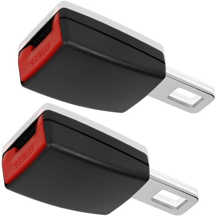 Set de 2 Inserti Universale de Centura de Siguranta Auto, Tioialz®, Conector Blocator de Centura de Siguranta pentru Auto