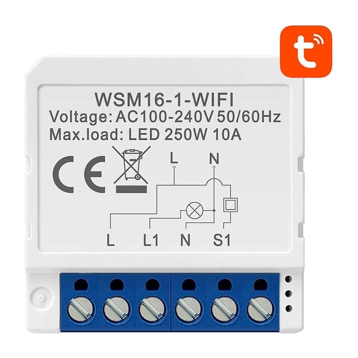 Modul Smart Switch WiFi Avatto WSM16-W1 TUYA