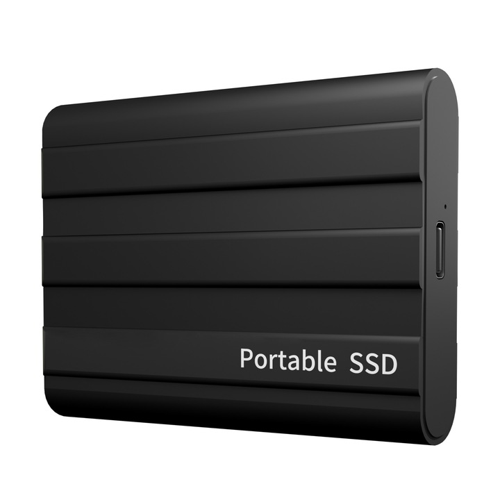 Hard disk extern Portabil SSD, 16TB, USB 3.0, pentru PC, Mac, Desktop, Laptop, Negru