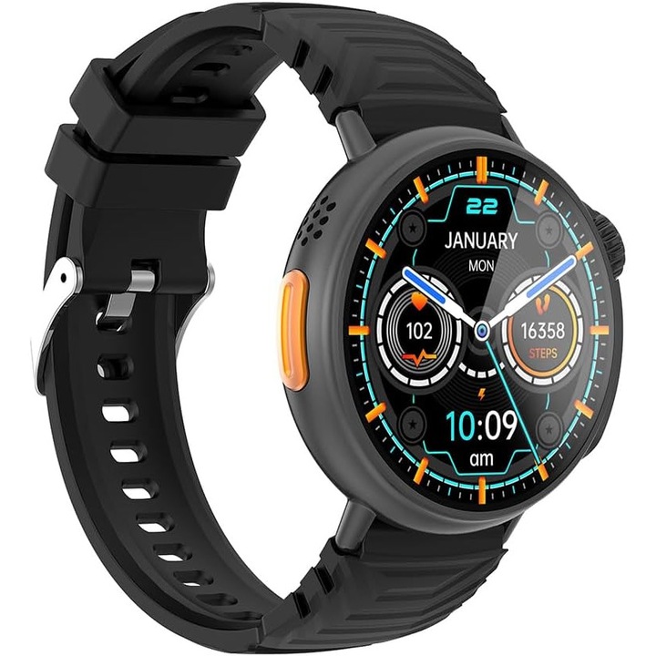 GT88 Ultra okosóra hívás funkcióval, 1,52"-os HD kijelzővel, egészség- és sportfigyeléssel, több mint 120 sportmóddal, IP67, Android és iOS kompatibilis – férfiaknak/nőknek