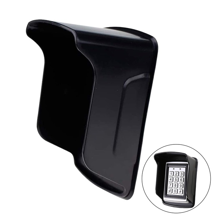 Husa impermeabila pentru sonerie, TREXORA, material ABS, design soc, 152x105x80mm, negru