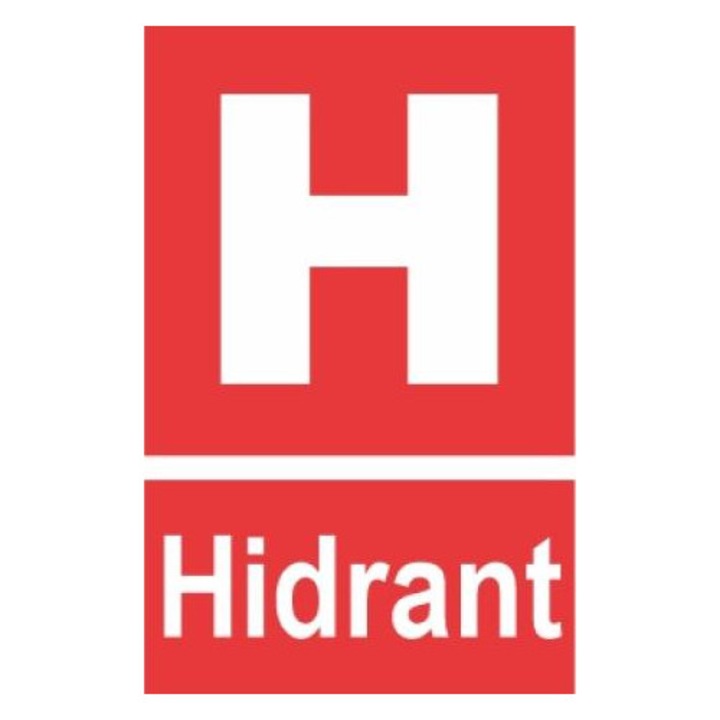 Indicator protectia muncii hidrant, Sticker autocolant, Cri-Flo, Dimensiune A4 21x30 cm