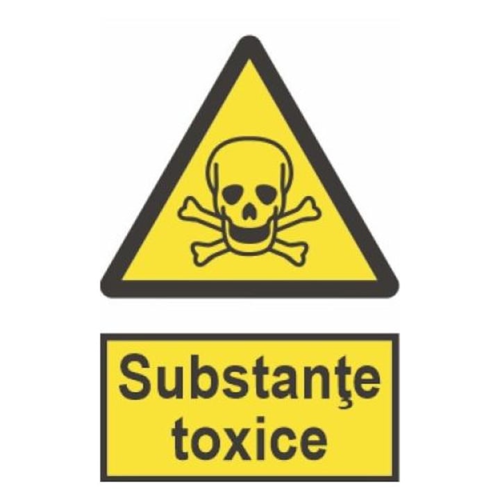 Indicator protectia muncii substante toxice, Sticker autocolant, Cri-Flo, Dimensiune A4 21x30 cm