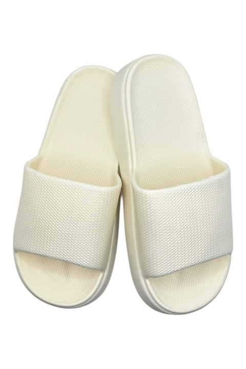 Дамски чехли за плаж или басейн, Cloud Slides, Tecos®, ултралеки, Бял, 36-37