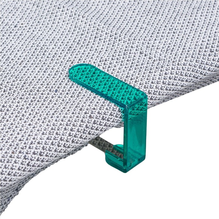 Тюркоазени скоби за покривки с пружини - 4 бр.