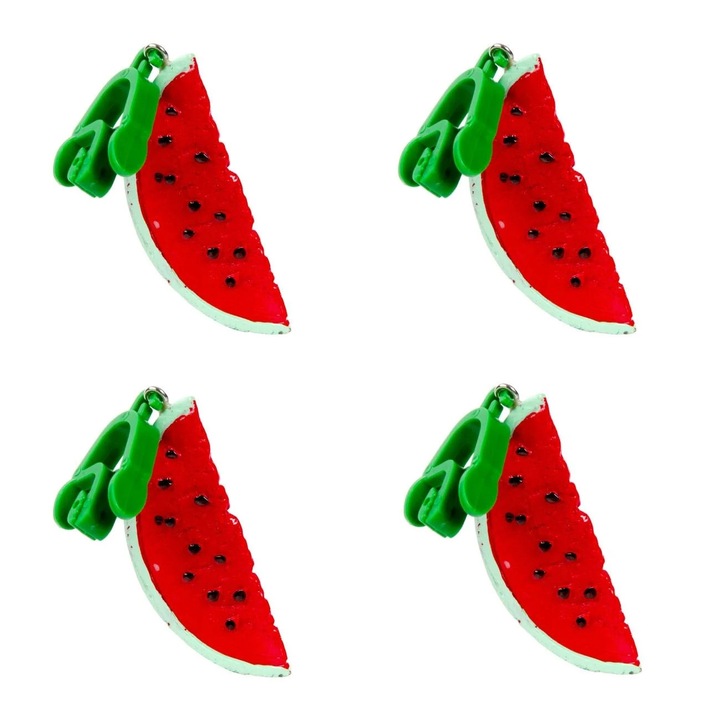 Претеглени ветроупорни покривки с цвят на диня - 4 бр.