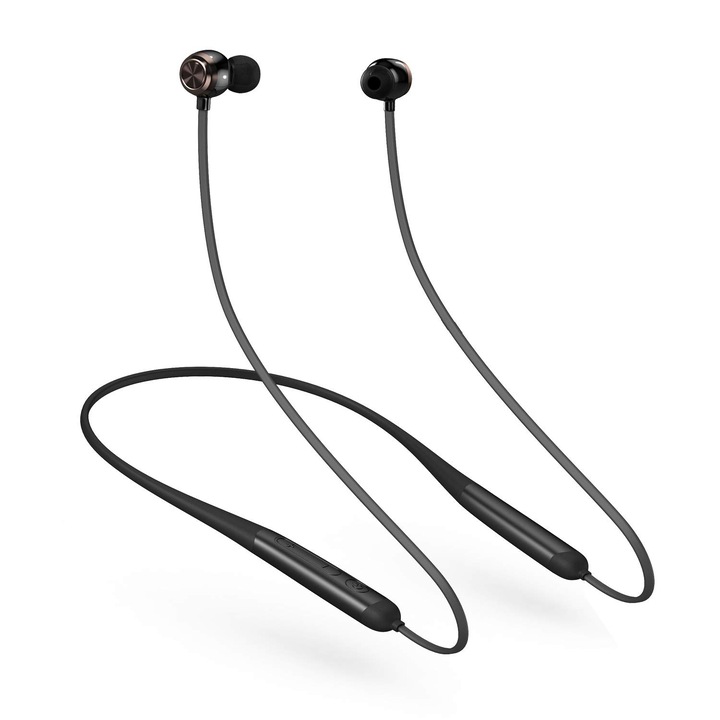 Zalati V5.0 vezeték nélküli Bluetooth fejhallgató, fülbe helyezhető, mágneses nyakpánttal, vízálló IPX7, zajszűréssel, sporthoz