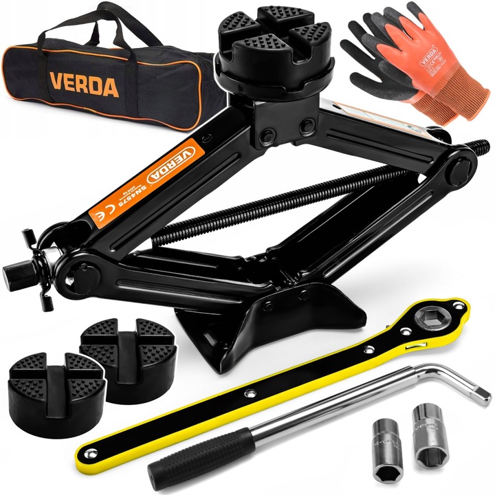 Set Cric Auto cu Clichet, Cheie Telescopica si Capac Cauciuc - Ridicare Sigura si Eficienta, 2500 kg SN4575