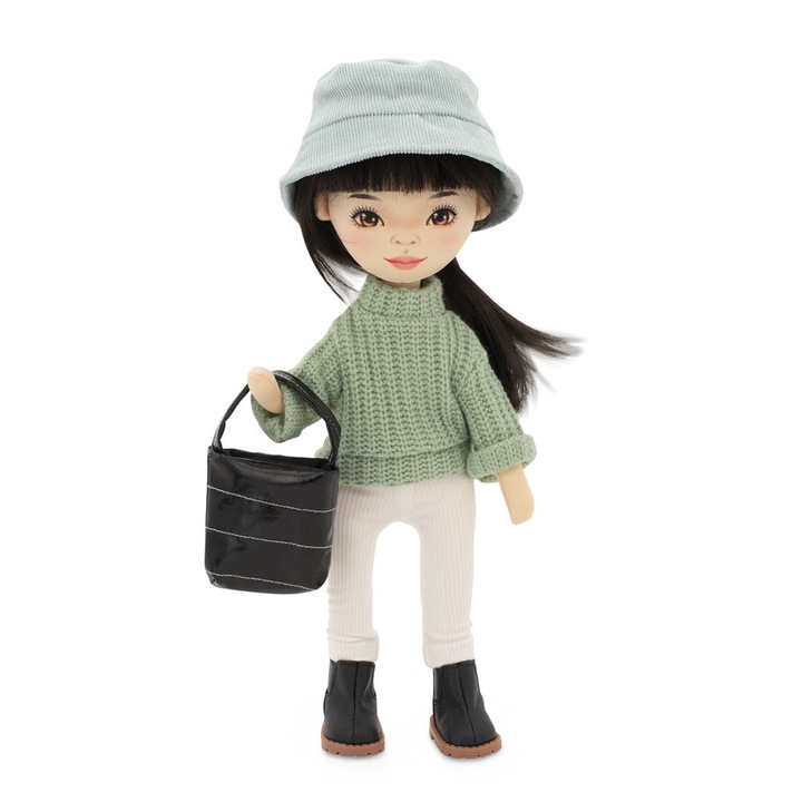 Lilu in Pulover Verde – Papusa de Plus Premium Sweet Sisters (32 cm)