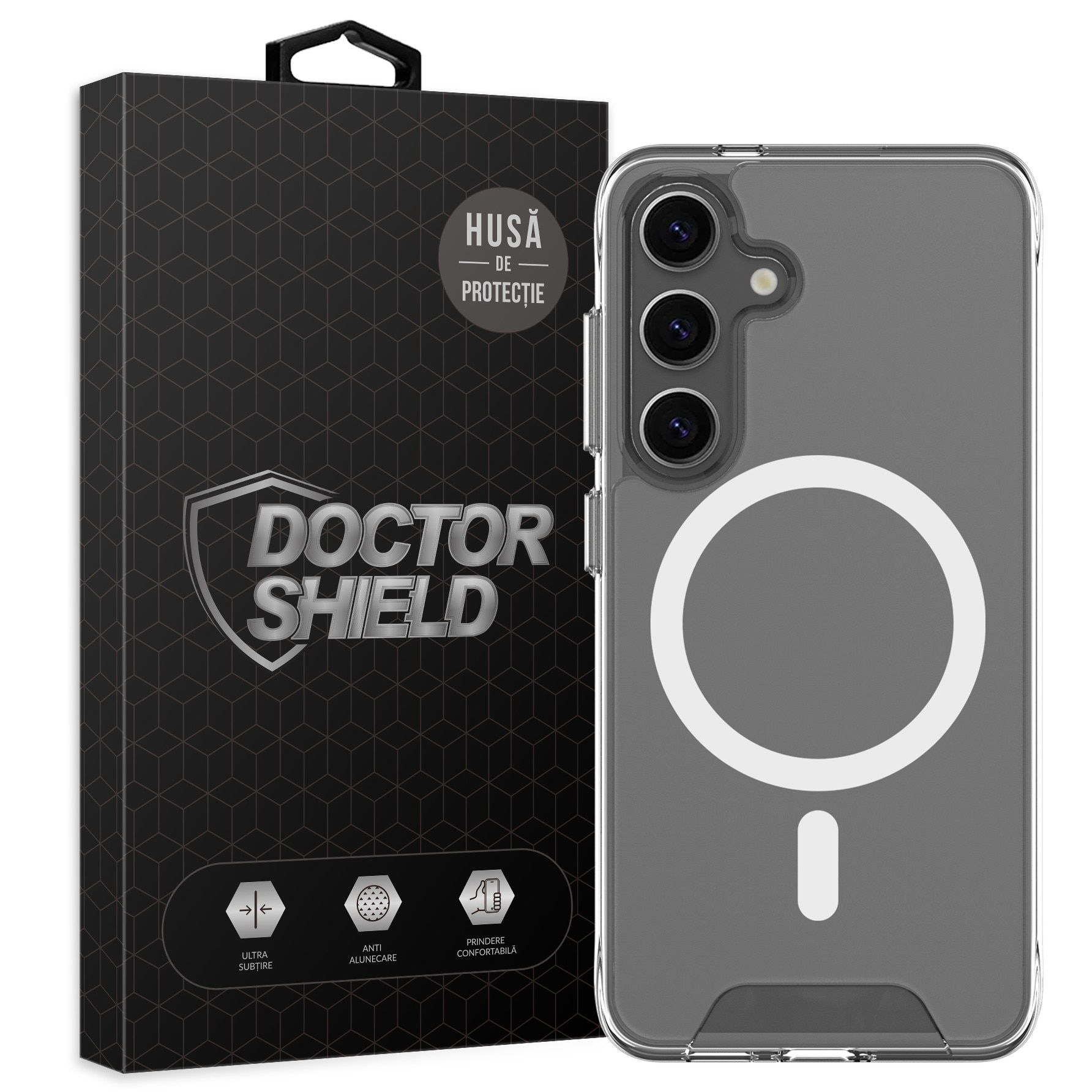 Husa de Protectie, Compatibila Samsung Galaxy S26, Doctor Shield Fantom - Transparent