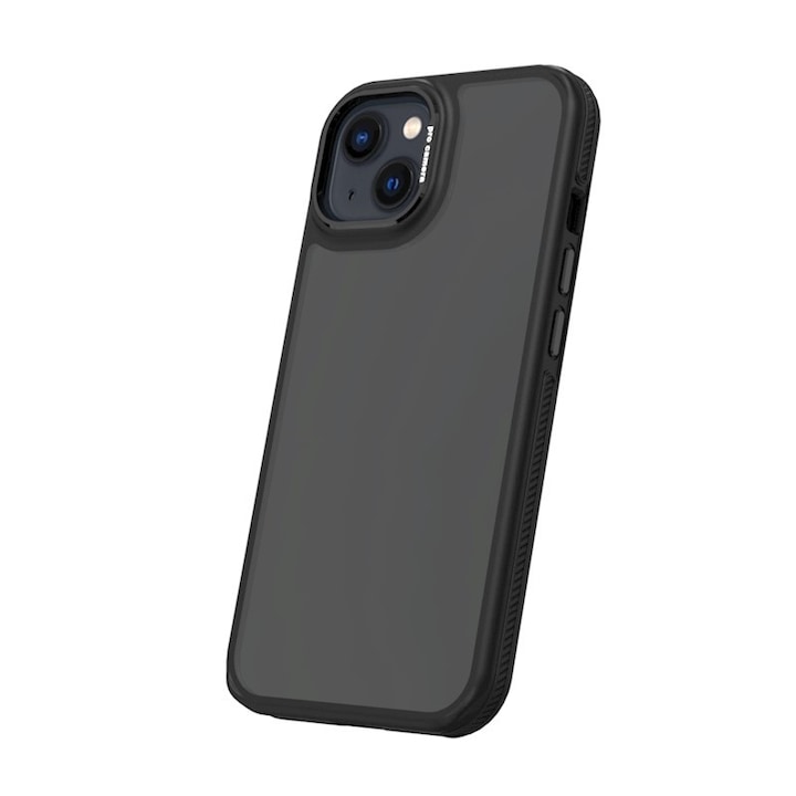 iPhone 13 / 14 kristálytiszta tok fekete