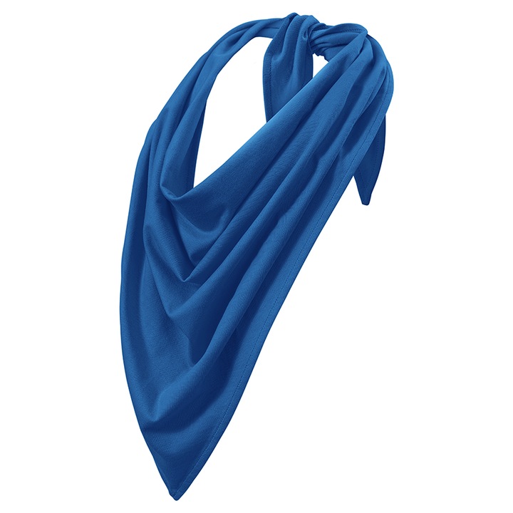 Háromszög alakú sál, Fiesta, 60x60x80 cm, sűrűség 95 g/m², királykék