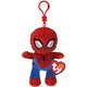 Ty Beanie Babies Marvel puha kulcstartó Pókember 8, 5 cm