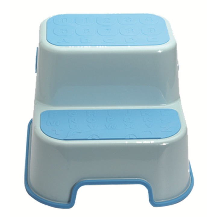 Gyerek WC-ülőke, csúszásgátló, 2 lépcsős, Beberoyal, kék