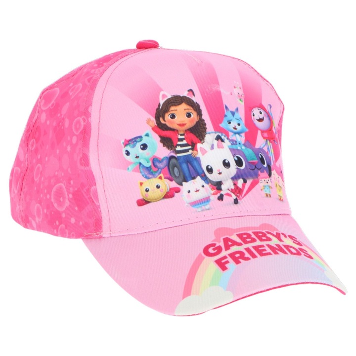 Baseball sapka, lányoknak, többszínű, 53 cm-es méret, So Fun, Gabby's Dollhouse