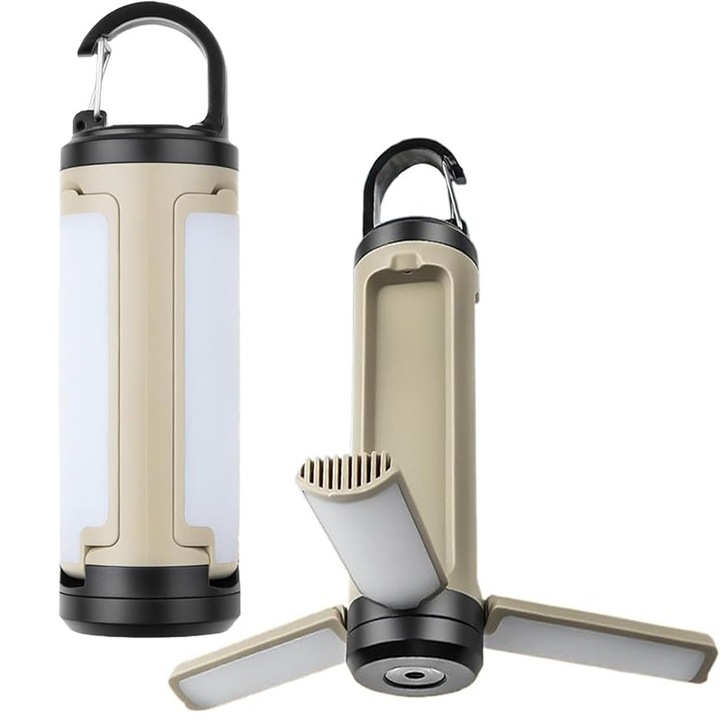 Къмпинг фенер, сгъваем дизайн, 6 режима на яркост, презареждаем през USB, преносим, многоцветен
