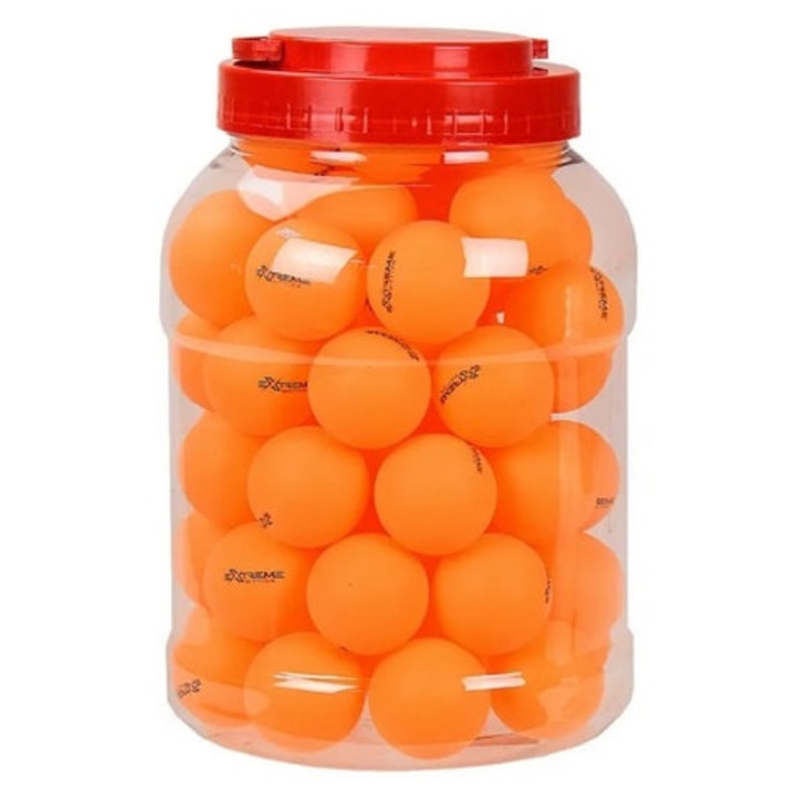 40 mm-es teniszlabdák dobozban, 60 darabos, narancssárga színben