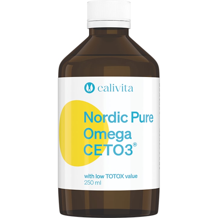 Nordic Pure Omega CETO3 Prémium Halolaj Omega-3 és Omega-11 zsírsavakkal (250 ml) - Calivita