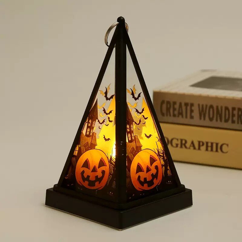 3 Lanterne Di Halloween A Forma Di Zucca - Decorazioni Luminose Con Espressioni, Per Interni Ed Esterni