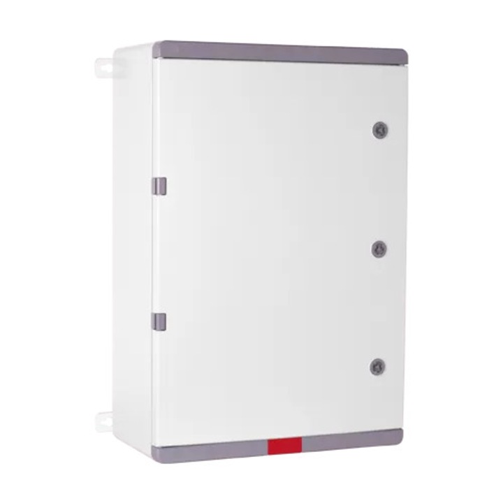 Cutie distributie IP67 din ABS gri, usa mata, placa metalica, 400x500x240 mm PD405024