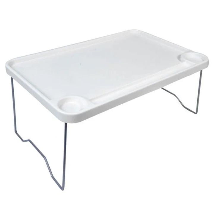 Masa Pliabila pentru camping sau plaja, din Plastic, 58x36cm, Alb