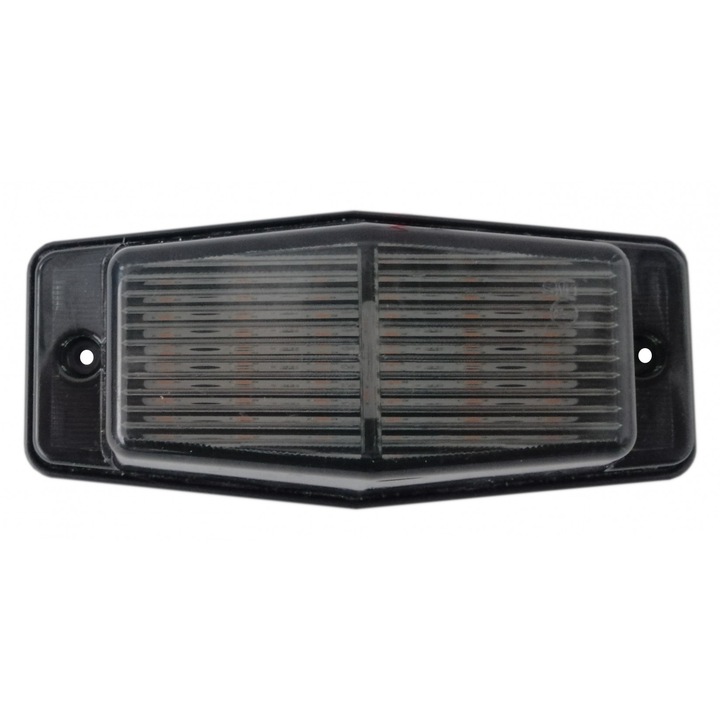 Lampa LED semnalizare, gabarit 12–24V cu 12 LED-uri – sticla opaca, lumina portocalie