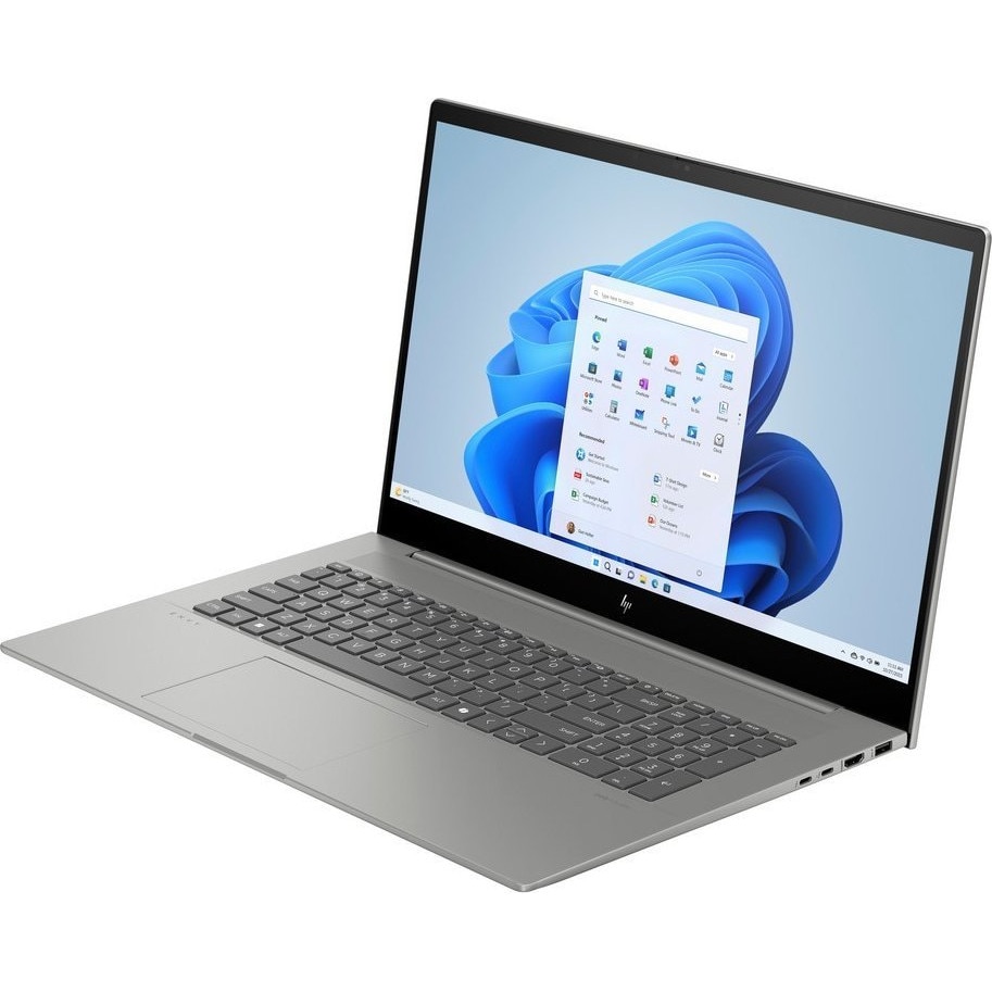 Laptop HP ENVY 17, 17.3" Full HD Touchscreen, Intel® Core™ Ultra 7 155U pana la 4.8 GHz, 32 GB RAM DDR5 5600, 1 TB SSD, NVIDIA® GeForce® RTX 3050 4 GB, Windows 11 Home, Mineral Silver Aluminium 1 TB