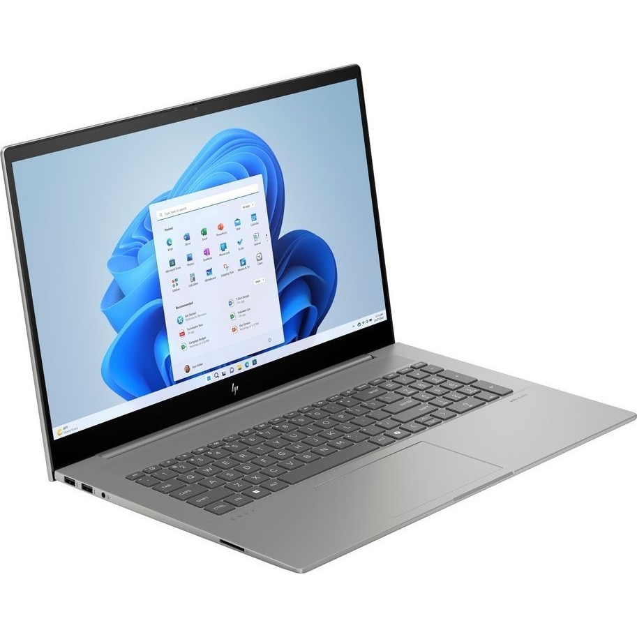 Laptop HP ENVY 17, 17.3" Full HD Touchscreen, Intel® Core™ Ultra 7 155U pana la 4.8 GHz, 32 GB RAM DDR5 5600, 1 TB SSD, NVIDIA® GeForce® RTX 3050 4 GB, Windows 11 Home, Mineral Silver Aluminium 1 TB