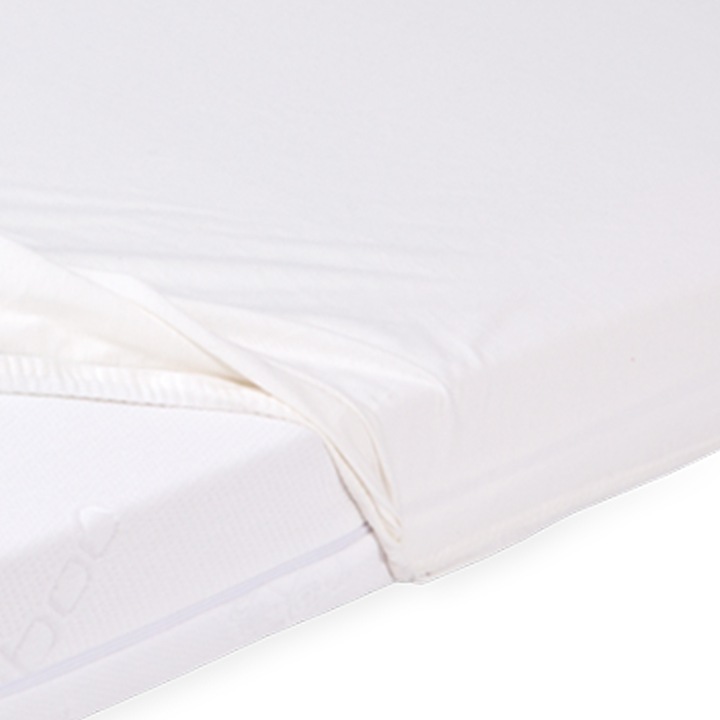Cearceaf impermeabil bambus Pan Materac Bamboo, 70x140 cm, pentru patut, hipoalergenic, respirabil, cu elastic
