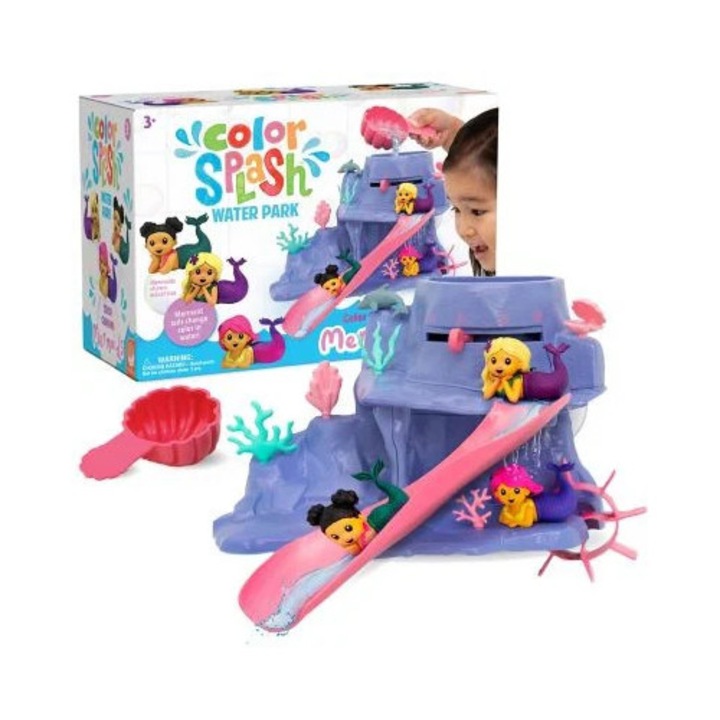 Fürdőjáték szett, varázslat sellőkkel, Mermaid Color Splash Water Park
