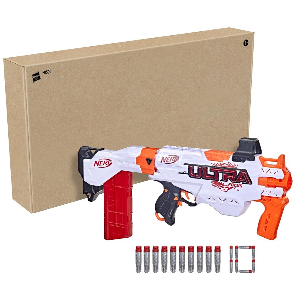 Nerf Ultra トイガンセット 10点 Pistol Nerf Ultra Focus, 10 sageti, multicolor - eMAG.ro