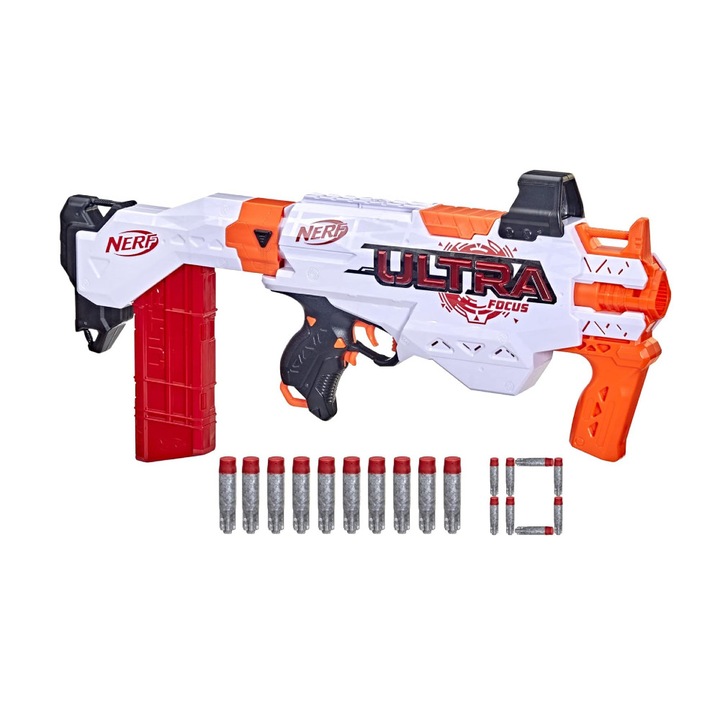 Nerf Ultra Focus пистолет, 10 стрелички, многоцветен