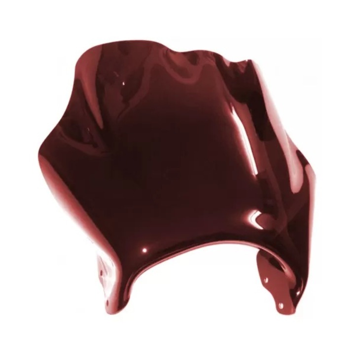 Parbriz moto universal F.Fabbri pentru modele Naked – Cod 3000, cu prindere verticala far, Rosu Transparent