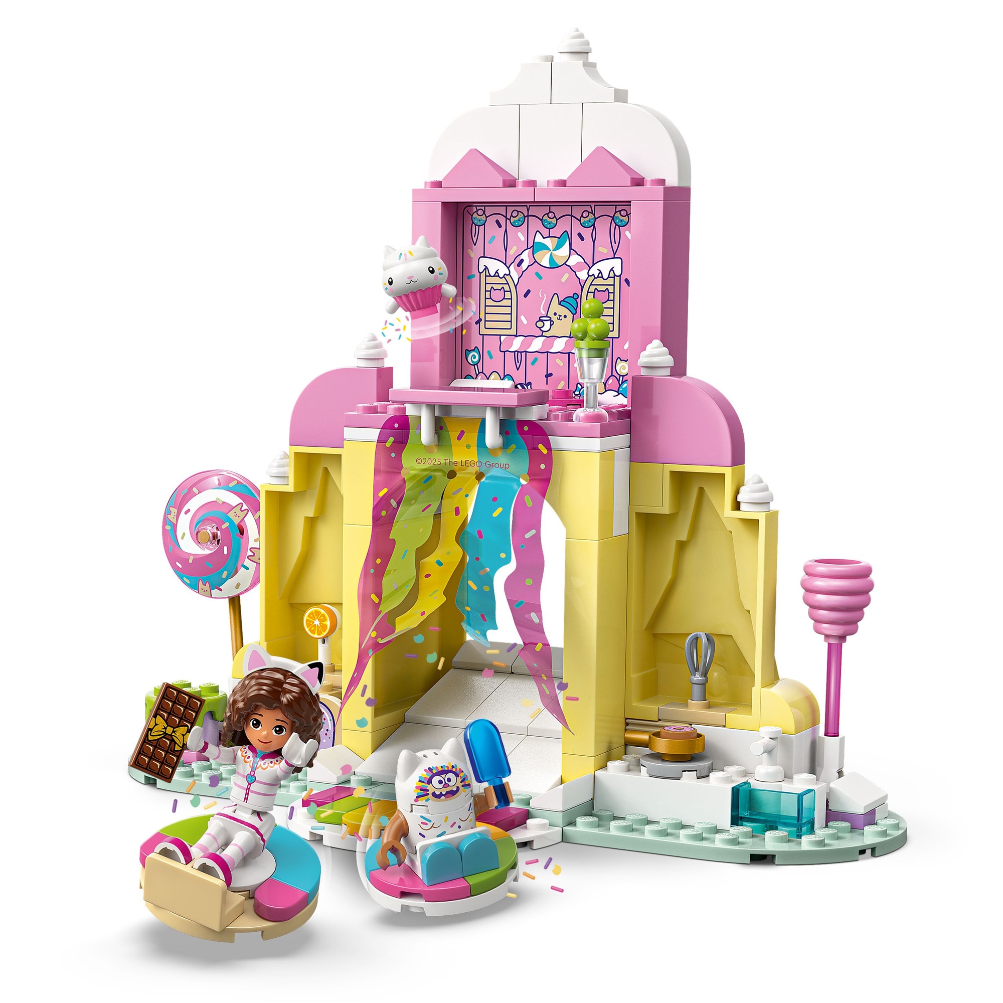 LEGO® Gabby's Dollhouse - Muntele de dulciuri si gradina Miau