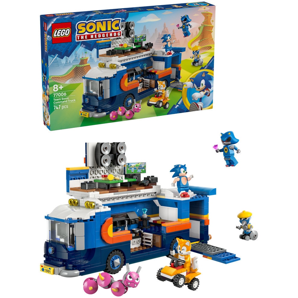 LEGO® Sonic The Hedgehog™ - Camionul de comanda al echipei Sonic 77006, 747 piese